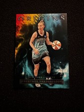 COURTNEY VANDERSLOOT 2023 Panini WNBA Origins AQUA TEAL PARALLEL #19/35 LIBERTY