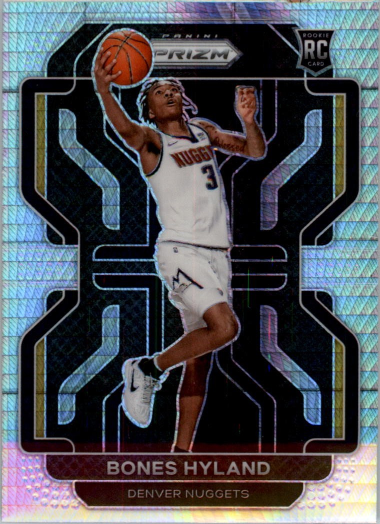 2021-22 Panini Prizm Prizms Hyper #302 Bones Hyland - BSK