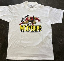 RARE 80s Wolverine Vintage Single Stitch T shirt Marvel Large