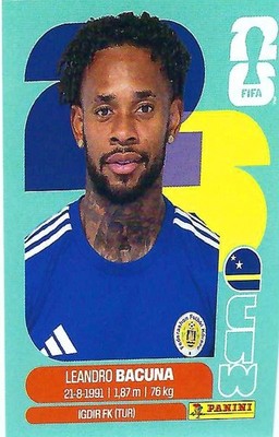 Panini WM 2026 Stickerbild Nr. ''CUW 12 - Leandro Bacuna - Curacao''