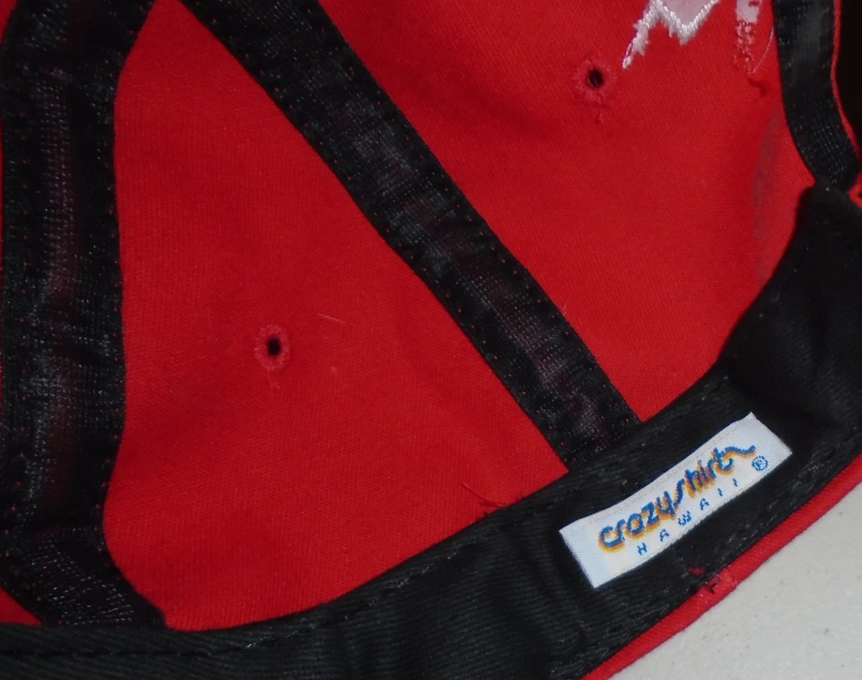 De colección Años 90 Maui Sting Rays Hawaii Béisbol Snapback Gorra Gorra Rayas Camisas Locas Foto 4 de 4