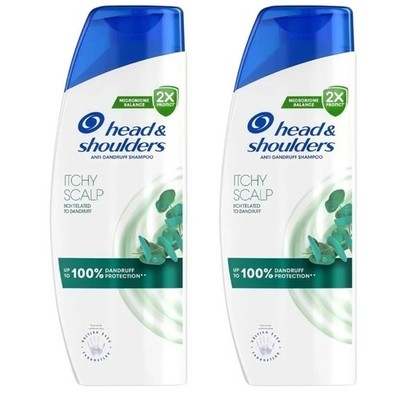 2 Pack Head & Shoulders Itchy Scalp Anti-Dandruff Shampoo 2/250ml  FREE SHIPPING