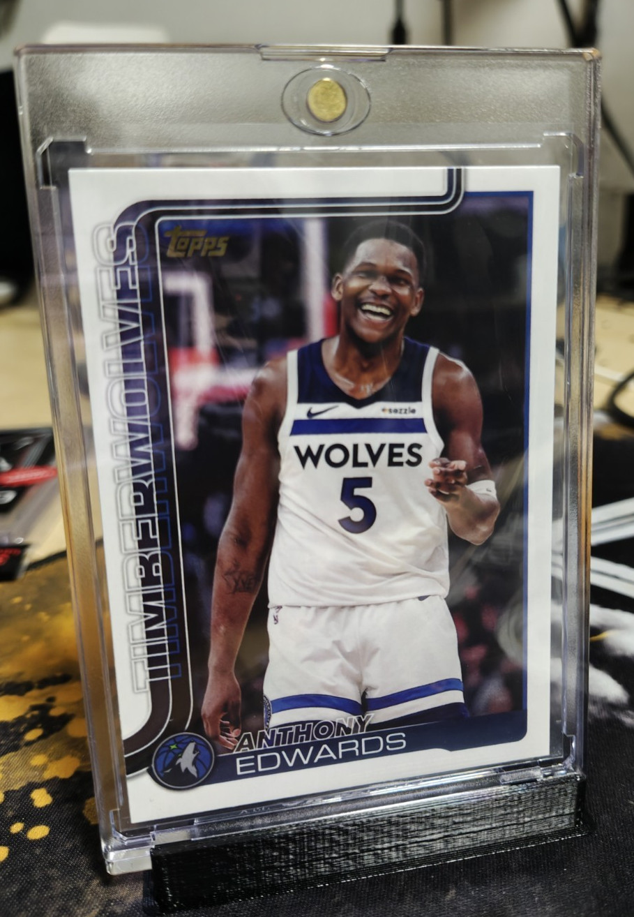 2025 Topps 108 Anthony Edwards Golden Mirror Photo Variation SSP