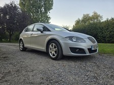Seat Leon, 2012, 1.6 TDI, Silver, Black Cloth Interior, 132000 Miles, MOT Aug 26