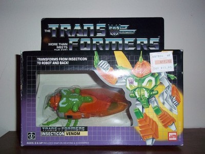 Hasbro Transformers G1 Decepticon Insecticon Venom sealed 1985 vintage