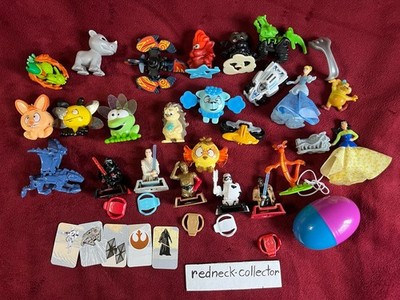 Kinder Surprise Joy Egg Toy Lot Figures (Disney, Star Wars, Easter, Etc)