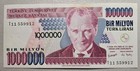 Turkey 1,000,000 Lira 2002 Unc