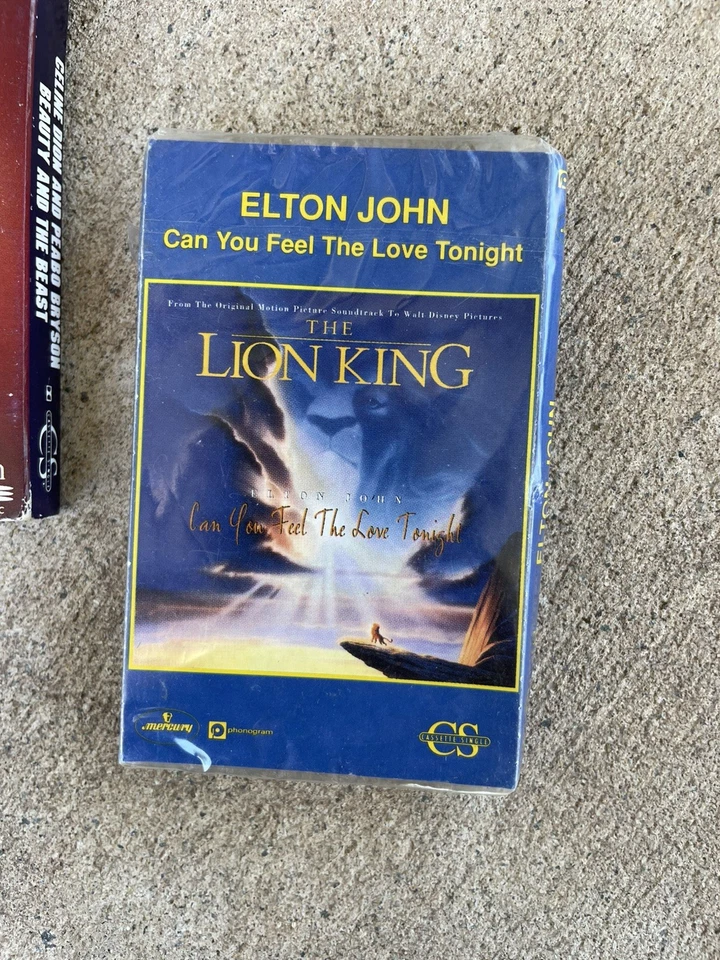 Vintage Disney Cassette Tape Singles The Lion King Beauty And The Beast Elton  - Image 3 of 4