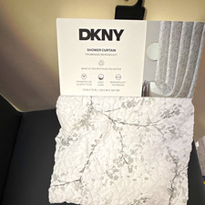 DKNY Promenade Microsculpt Floral Shower Curtain Polyester Easy Care 72x72