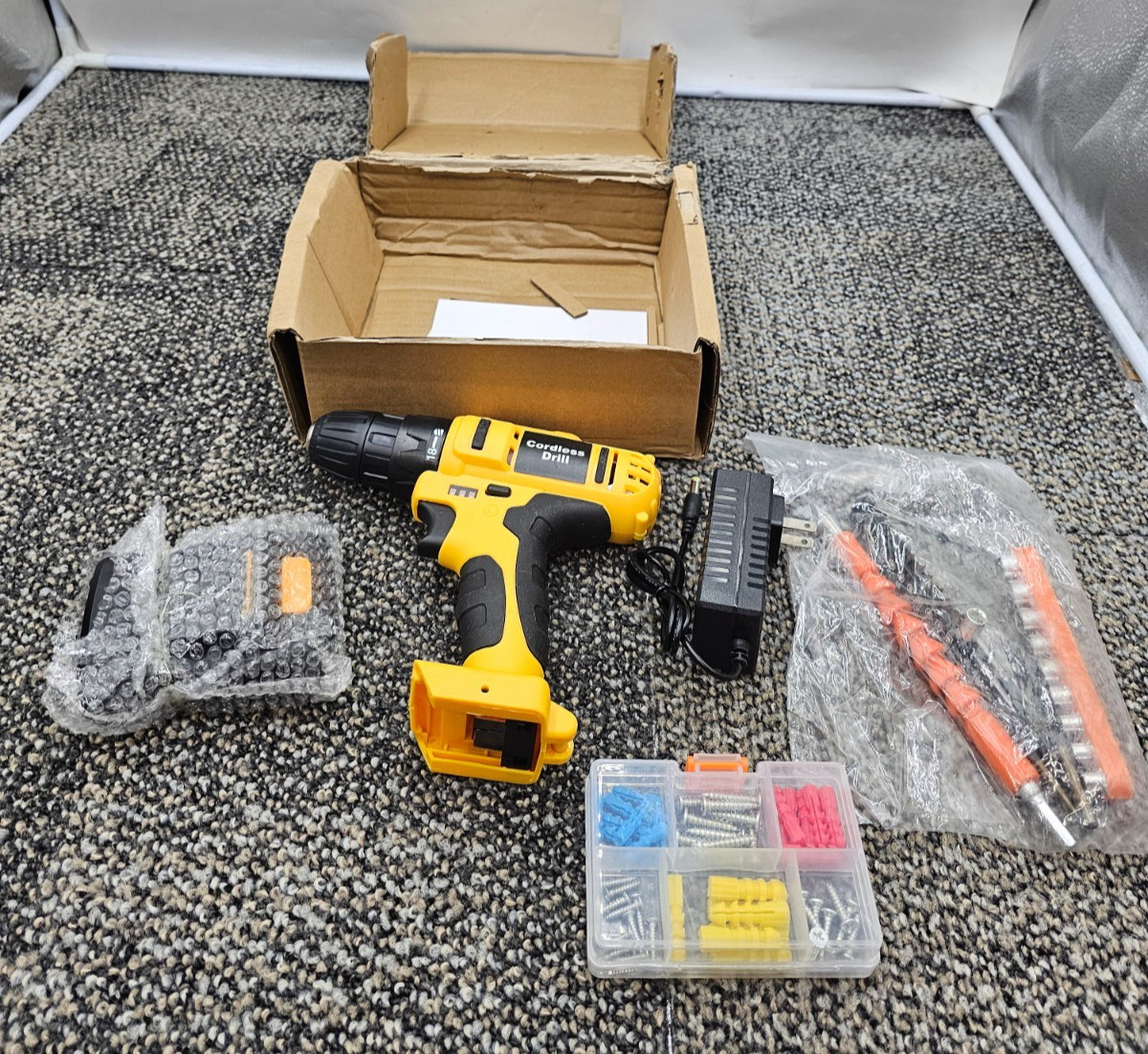 With Battery And Charger, Black & Yellow