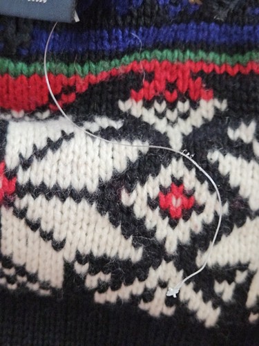 Polo Ralph Lauren Sweater Boys Youth Large 14-16 Fair Isle Nordic Wool Vintage - Picture 7 of 12