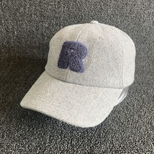 Roxy R Logo Baseball Cap Strapback Heather Grey One Size Retro Dad Hat
