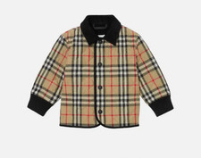 Burberry Unisex Culford Check Collar Quilted ...