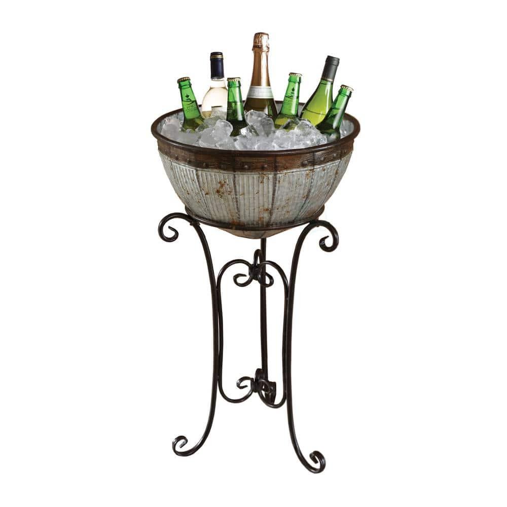 Tub Galvanized Metal Standing 18" Lined Leak-proof