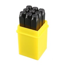 Number Metal Stamp Set, 1/4" 6mm, Digital 0 to 9, Steel Numbers Punch Set