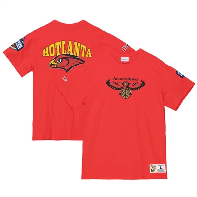 Atlanta Hawks NBA T-Shirt Herren Mitchell & Ness Origins Oberteil - Neu