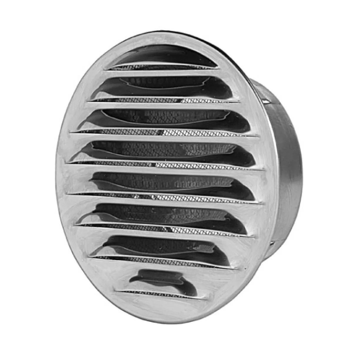 Griglia circolare da incasso in alluminio con retina Ø140 VECAMCO