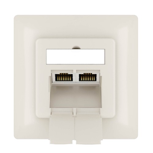 Netzwerkdose Cat6 Cat6a Cat5e 1-2-Fach RJ45 LAN Ethernet Netzwerk Daten LAN Dose - Bild 42 von 137