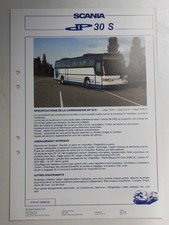 Scania-Bussar: DP 30 S Reisebus (Prospekt-Blatt); 09/1988 (Frankreich)