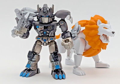 Blokees Transformers Defender 7 PotB - SGT Nemesis Leo Prime & Beast Mode Kit