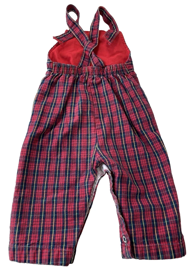 复古男宝宝连体裤 12 个月 Gymboree Healthtex 红色黑色 批量 80 年代 90 年代 — 第 3/4 张图片