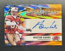 2024 Topps Resurgence Merton Hanks Radial Marks Orange auto /25 + Pearsall /25