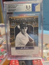 2008 UDeck Yankee Stadium Legacy Game Used Jersey Patch JOE GORDON BGS 8.5