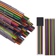JOMPENS 2.0mm Colored Pencil Lead Refills, 72 Pack Assorted Colors Mechanical Pe