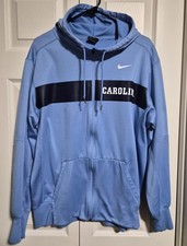 Men's Nike North Carolina Tar heels Full Zip Hoodie Jacket Sz. L