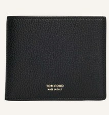 TOM FORD Mens T Line Grained Leather Bifold W...