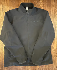 Patagonia Men s XL Full Zip Soft Shell Polartec Windbloc Jacket Black Outdoor