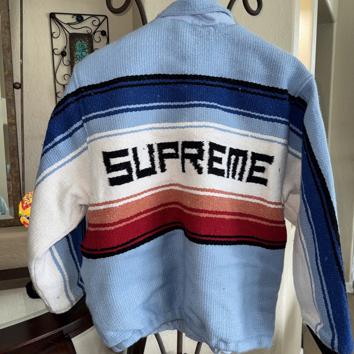 高*垣様 Supreme ジャケット XL グレー/ブルー Supreme Tlaxcala Blanket Jacket Sz S | eBay