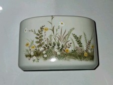 Vintage Japanese Otagiri Ferns and Daisies Bathroom Toothbrush Holder Japan