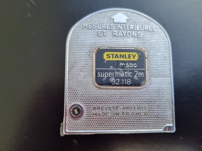 Maßband Stanley mabo supermatic 2m 32.118 France Radiusfunktion Antik