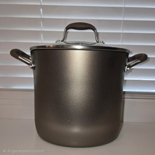 Anolon Advanced Umber Anodized Nonstick 8 Quart 7.6 L Stock Pot saucepot