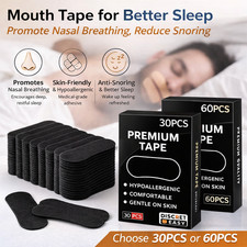 30-120 Strips Gentle Mouth Tape for Night Use Soft Hypoallergenic Lip Support