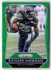 Richard Sherman 2015 Panini Prizm #25 Green Prizm Seattle Seahawks