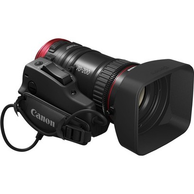 Canon CN-E 70-200mm T4.4 Compact-Servo Cine Zoom Lens (EF Mount) with zoom grip