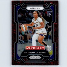 2024 Panini Prizm Monopoly WNBA Charisma Osborne Rookie #20 Red Classic Icons