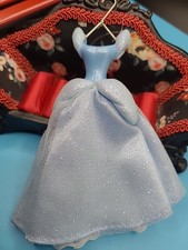 Disney Cinderella Dress Gown On Hanger Hanging Ornament Princess Blue