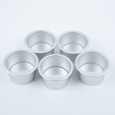 tAbnehmbare Aluminium Kuchen Werkzeuge Schalen Antihaft Mini Pudding Zum Selber