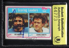 BAS 1981 Topps League Leaders Eddie Murray Ed John Smith #4 Authentic Auto 3c7