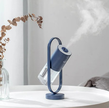 USB Air Humidifier 200ML Ultrasonic Cool Mist Night Light Dark Blue