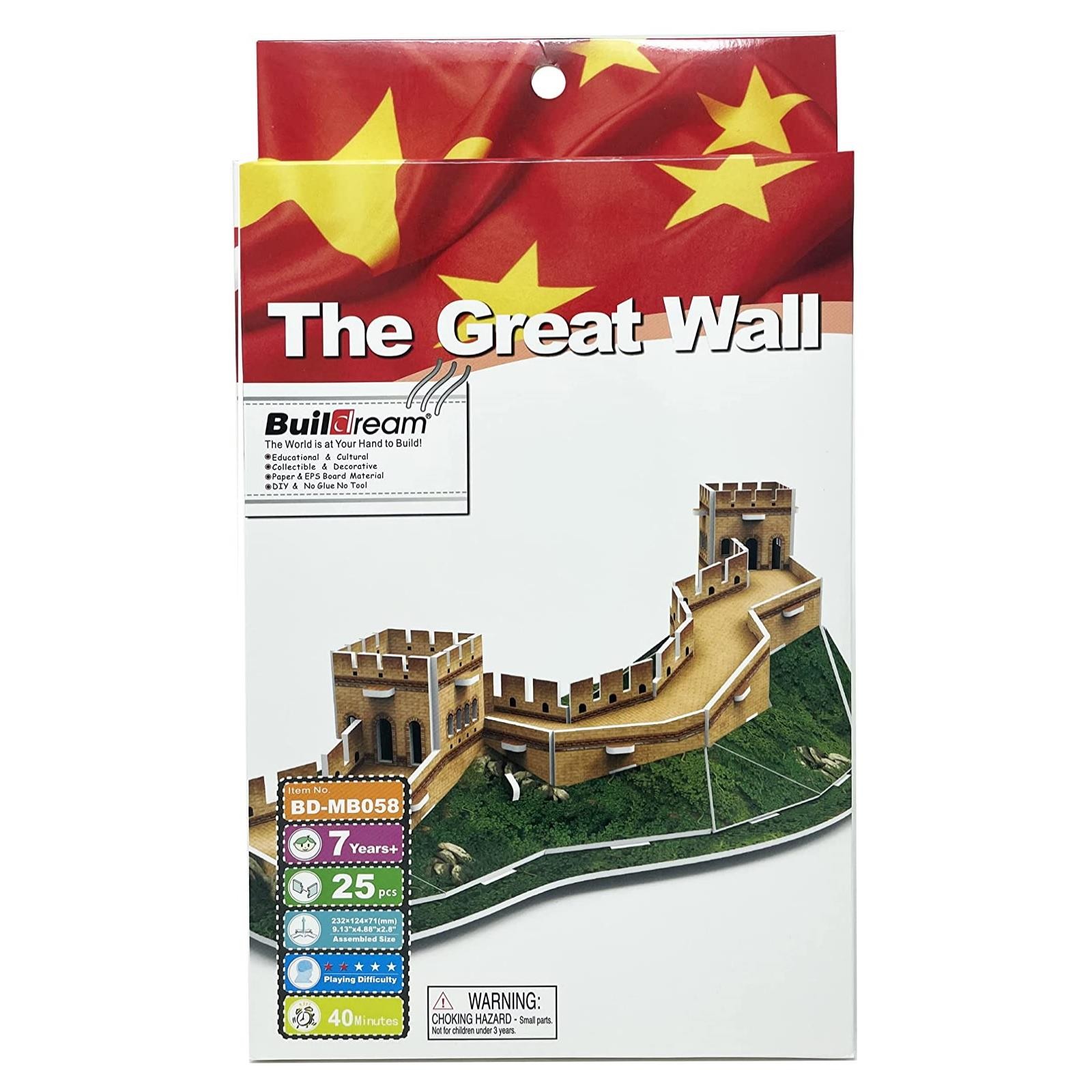 Edu-Sci Chinese Historic Landmarks 3D Building Puzzle - The Great Wall of China