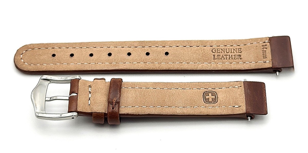 Wenger 14mm Brown Leather Watch Band 70281 | eBay