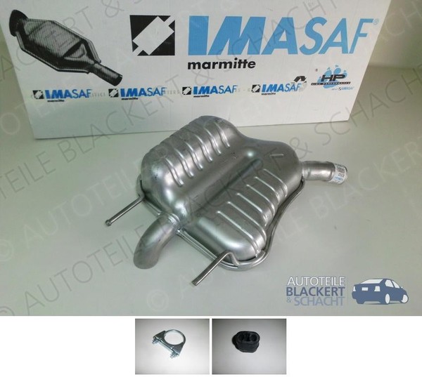 Imasaf ESD Auspuff Endtopf für Opel Vectra C+Gts Diesel 1.9+2.0+2.2+Anbauteile-image