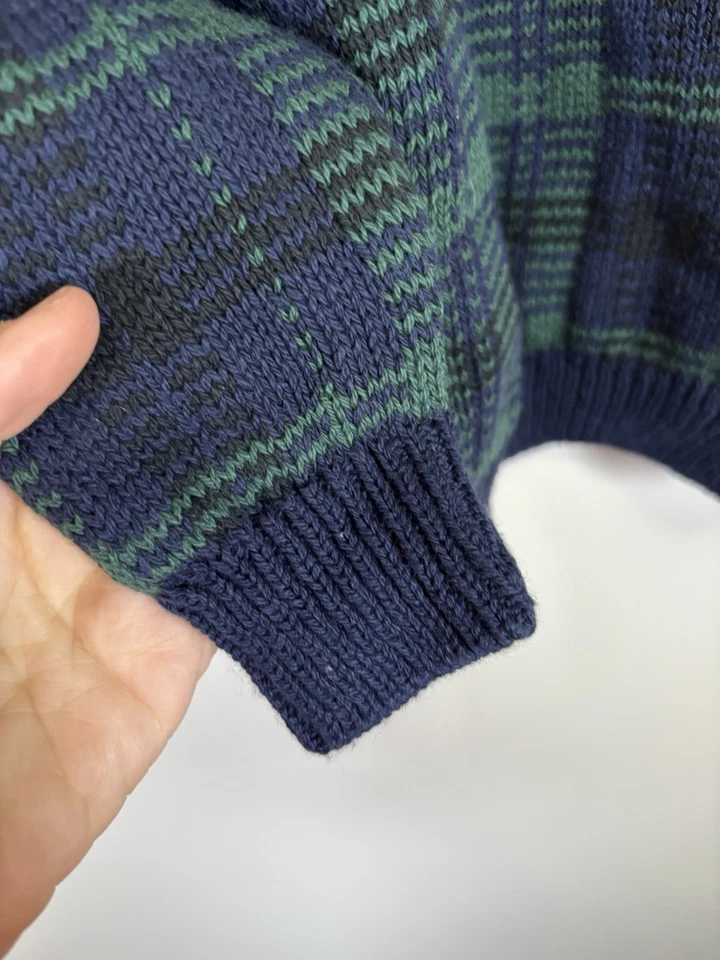 Old Glory Boys Size 5/6 Blue Green Thick Cotton Sweater Made USA NWT - Image 3 of 4