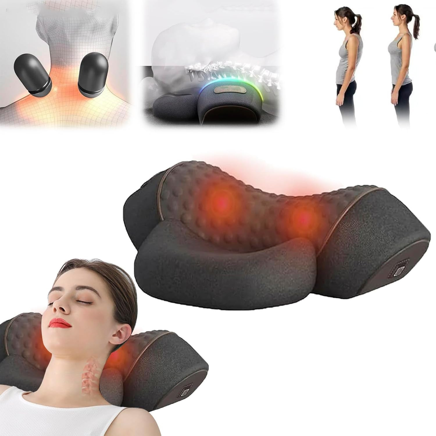 Artuvate Fisiorest: Massaggio Cervicale Profondo 3-in-1 con Calore