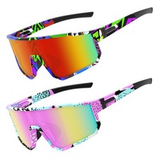 Youth Baseball Sunglasses 2 Pack Polarized UV400 Protection for Kids