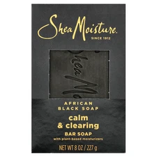 African Black Bar Soap, with Plant-Based Moisturizers, 8 oz (227 g)